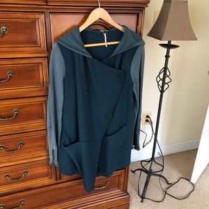 Beautiful teal Free People coat